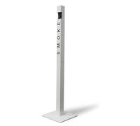 Cendrier D'extérieur Professionnel Avec Couvercle, Cendrier Mural En Acier Inoxydable, Collecteur De Mégots Vertical Pour Terrasses, Restaurants Et Espaces Publics(White)