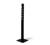 Cendrier D'extérieur Professionnel Avec Couvercle, Cendrier Mural En Acier Inoxydable, Collecteur De Mégots Vertical Pour Terrasses, Restaurants Et Espaces Publics(Black)