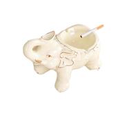 Cendrier Éléphant Créatif Avec Couvercle Cendrier Maison Salon Cendrier En Céramique Anti-Cendres Volantes