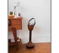 Cendrier en bois massif et cuir n°44