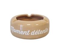 Cendrier en céramique beige