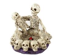 Cendrier en résine motif tête de mort pour la maison, Halloween, fête, cadeau d'anniversaire, étui à cigarettes décoratif pour homme (D)
