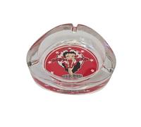 Cendrier en verre rouge Betty Boop