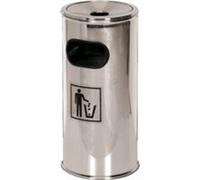Cendrier Inox avec Collecteur de Déchets L2G Gris et noir G