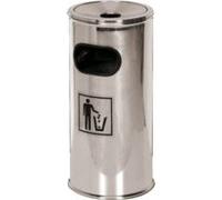 Cendrier Inox avec Collecteur de Déchets L2G Gris et noir G