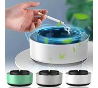 Cendrier intelligent, auto-extinction, purification, une touche, multi-filtres, ventilateur à faible bruit, 2 piles AA, pour salon/bureau/hôtel/divertissement, cadeau parfait. ABS