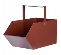 Cendrier KADAX en métal, caisse à charbon, bac à charbon, 32 x 21 cm, marron