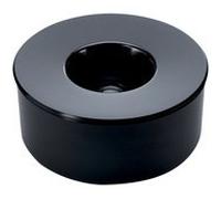 Cendrier KULAN, rond avec couvercle, noir