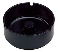 Cendrier Mélamine Noir Empilable Ø 12,5 cm Emga