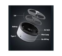 Cendrier Multifonctionnel Purificateur D'Air à Ions Négatifs, Cendrier Pratique et Portable, Accessoire Idéal pour la Maison et le Bureau