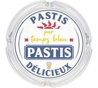 STC, Cendrier en verre - Pastis... Délicieux