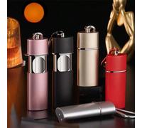 Cendrier Portable avec couvercle cendriers de poche extérieurs avec porte-clés cendriers de voyage Mini cendrier porte-clés Black
