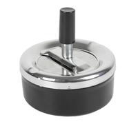Cendrier Poussoir en Métal "Fun" 9cm Noir