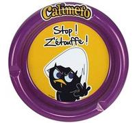 Cendrier rond en métal Caliméro Stop Z'étouffe Incolore G