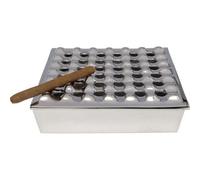 Cendrier Soho Carré Argenté 25x25cm Kare Design