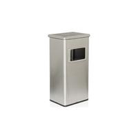 Cendrier sur pied / cendrier CLEAN I aspect acier inoxydable