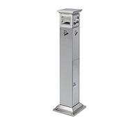 Cendrier sur Pied d'extérieur Slish - Colonne de cendrier en Acier Inoxydable, idéale pour Les terrasses et Les hôtels, la Solution Parfaite pour l'élimination des Cendres dans Les Zones fum