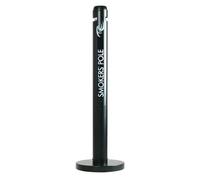 Cendrier sur pied mobile - Smokers' Pole - argent RUBBERMAID
