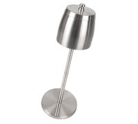 Cendrier sur pied Relaxdays, hauteur réglable 36-68 cm, inox, bureau & maison, argent