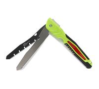 CENFORGE Scie de camping pliante 25,4 cm - Scie à élagage manuelle 2 en 1 (7 TPI et 12 TPI) - Scie à main en acier SK5 pour bois, PVC et arbres