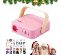 CENMOO Projecteur de décoration de Noël, éclairage extérieur avec mot joyeux Noël - Avec poignée - Projecteur d'ambiance pour filles - Accessoires photo pour la maison