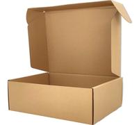 Cenoid Carton Emballage Colis 25 x 20 x 7 cm Petit Format, Lot de 25 Boîtes d'expédition Cadeaux Postal (marron)