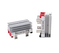 CENPEK Redresseur de Pont triphasé, 50 A 1200V AC à DC Module de redressement à diode Pleine Onde en Silicium à 5 bornes avec dissipateur Thermique