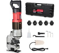 CENTALL Perforatrice hydraulique électrique robuste 1150 W - 5 matrices | Poinçonneuse hydraulique, épaisseur maximale de 10 mm, trou de 22 mm de diamètre, pour plaque en fer, cuivre, aluminium