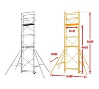 CENTAURE Échafaudage Aluminium SPEED'UP XL 6,70m