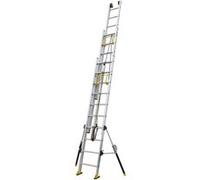 Centaure - Echelle coulissante Aluminium à corde 3x17 Haut. accès 10,80 m - C3 STAB' G