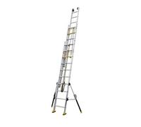 Centaure - Echelle coulissante Aluminium à corde 3x20 Haut. accès 12,40 m - C3 STAB'