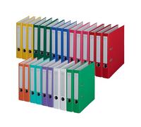 Centra Chromos 231143 Lot de 25 classeurs A4 en polypropylène Largeur du dos 55 mm Assortis Capacité environ 350 feuilles