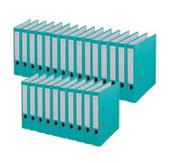 Centra Lot de 25 classeurs chromés A4 50 mm menthe