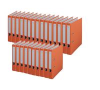 Centra Lot de 25 classeurs chromés A4 50 mm Orange