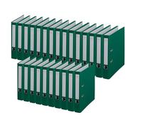 Centra Lot de 25 classeurs chromés A4 50 mm Vert