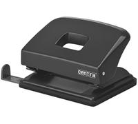 Centra, perforatrice en plastique HP20, 2 trous, 20 feuilles, Noir, 623675