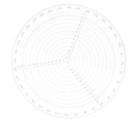 Centrage Rond en Acrylique Outil Menuiserie pour Bois et Tournage | Règle de Tracage, Outil de Recherche du Centre, pour Plastiques et Composites, Crafts