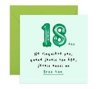 Central 23 - Carte Anniversaire 18 Ans Drôle - Carte Humour pour Garçon Fille Lui Elle - Idée Cadeau Anniversaire Jeune Adulte - Carte Insolente et Mignonne - Avec Autocollants Fun