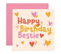 Central 23 Carte anniversaire pour meilleure amie sœur - Cartes d'anniversaire amusantes pour elle - Cartes de vœux coquines pour elle, maman, tante - Livré avec des autocollants