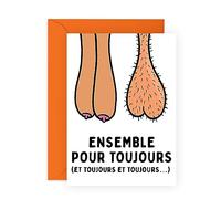 Central 23 Cartes d'anniversaire humoristique pour homme - 'ENSEMBLE POUR TOUJOURS' - Carte anniversaire de mariage coquine pour mari et femme - Humour - Carte amour pour Saint Valentin