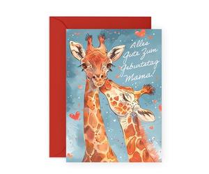 Central 23 Giraffe Geburtstagskarte Mama Lustig Einzigartig Charme Tier Kommt Mit Aufklebern Geburtstagsgeschenk Niedliches Geschenk Frauen Von