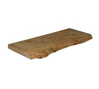 Centrale Brico Etagère Murale chêne Massif Naturel Brut, L.60 x P.18.5 cm, EP.29 mm