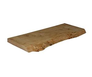 Centrale Brico Etagère Murale chêne Massif Naturel Brut, L.60 x P.18.5 cm, EP.29 mm