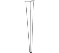 Centrale Brico Fil de pied de table 710 mm, chromé Chromé G