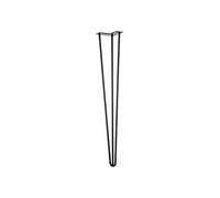 Centrale Brico Fil de pied de table 710 mm, noir mat