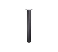 Centrale Brico Pied de table Legs TA001, 820R/60x60mm, noir mat