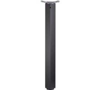 Centrale Brico Pied de table Legs TA001, 820R/60x60mm, noir mat G
