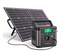 Centrale électrique portable 300W(top 600W) Centrale électrique 222Wh Générateur solaire avec panneaux solaires 100W Systèmes solaires Chargeur solaire Powerbank