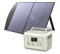 Centrale électrique portable équipée d'un panneau solaire de 100W, d'un onduleur de 600W, d'une batterie LiFePO4 et d'une fonction de charge rapide