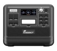 Centrale Électrique Portable FOSSiBOT F2400, LiFePO4 2048Wh 2400W, 16 ports de sortie - Noir Noir G